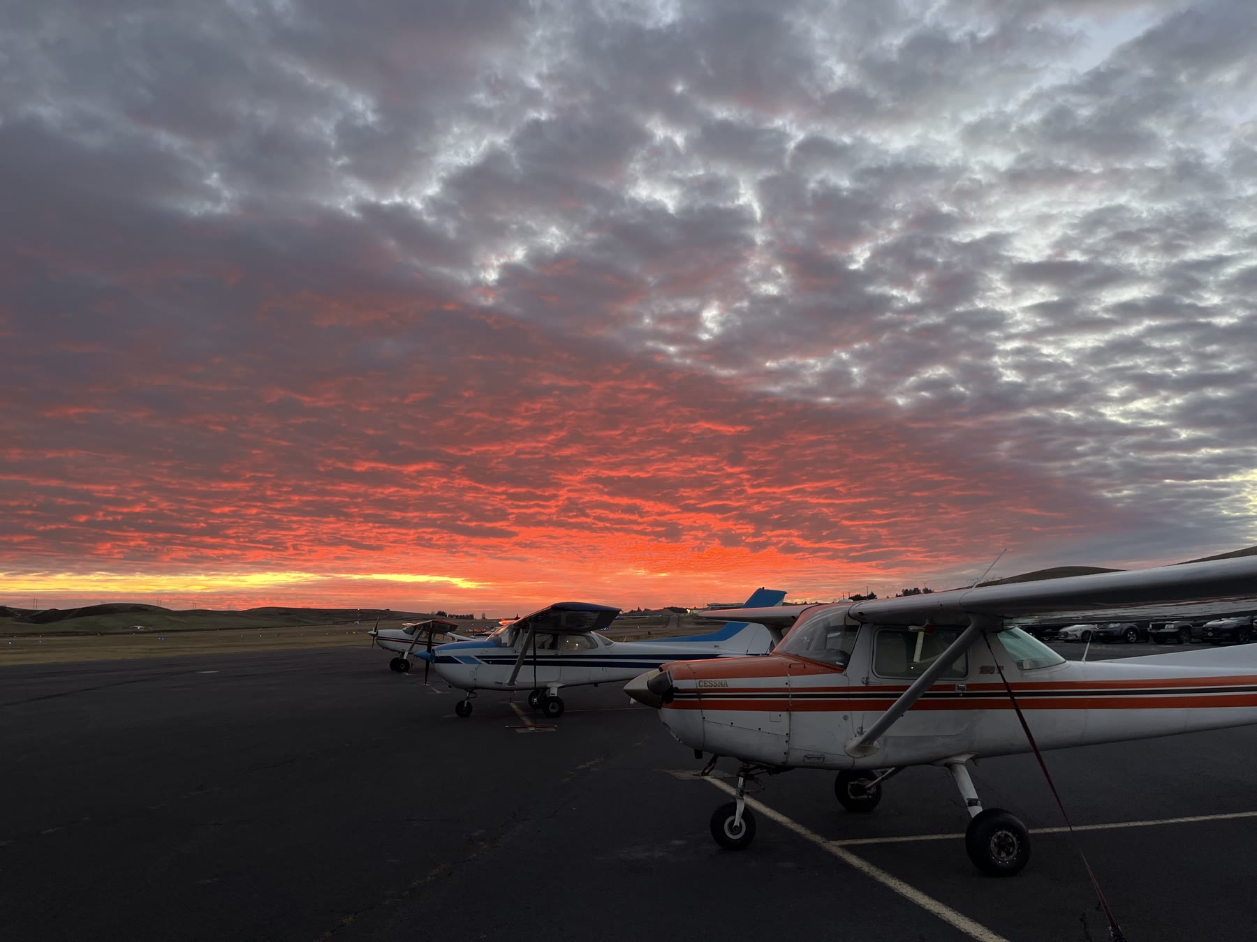 Flight school aircraft
